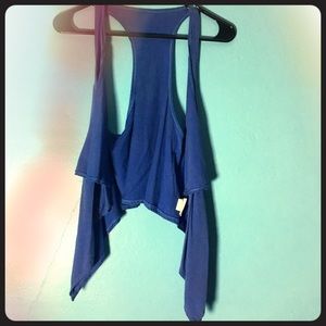 Periwinkle Blue Flowy Vest